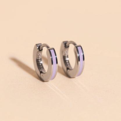 Color Tiny Huggie Hoop Earrings