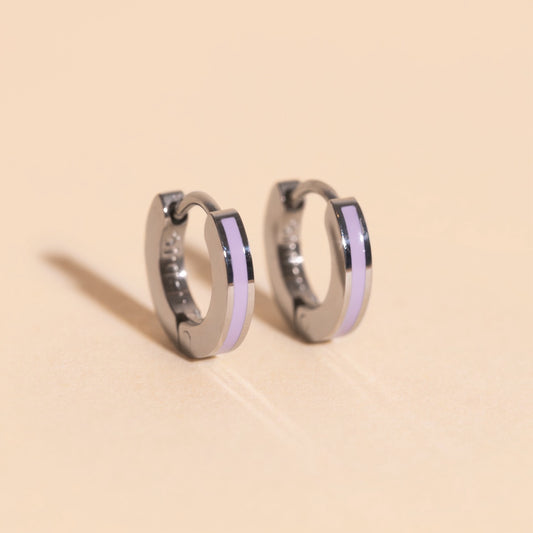 Color Tiny Huggie Hoop Earrings