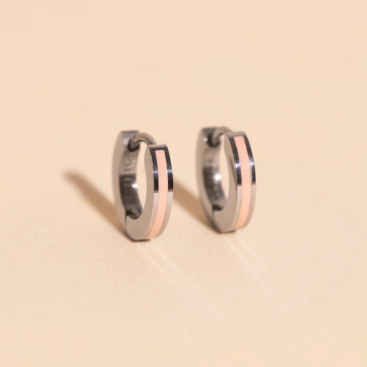 Color Tiny Huggie Hoop Earrings