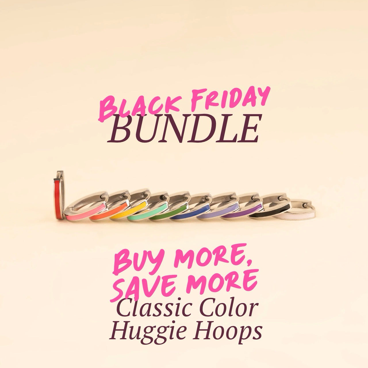Color Huggie Hoop Bundle
