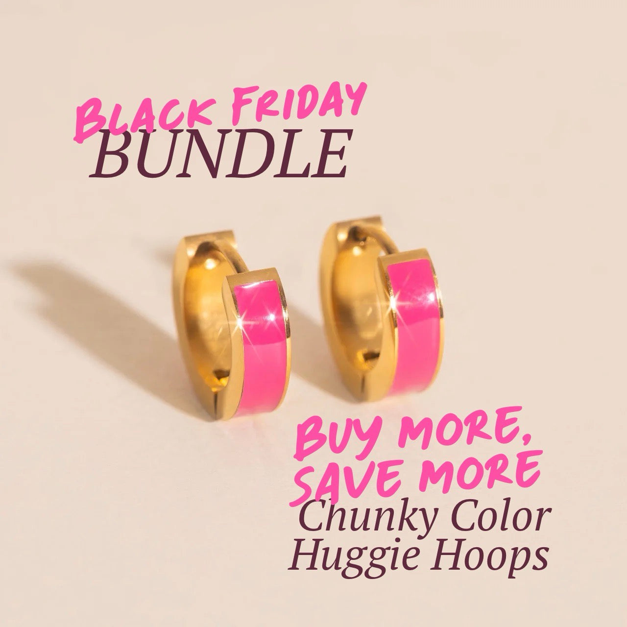 Color Chunky Huggie Bundle