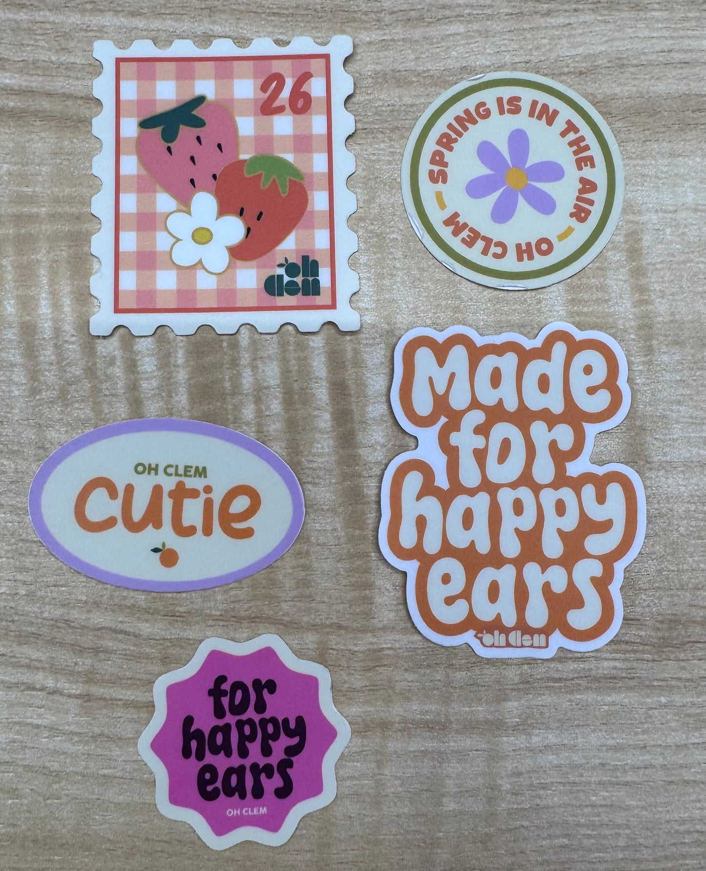 Spring Stickers 5-pack