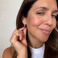 Summer Vibes Oblong 3D Huggie Hoop Earrings
