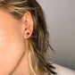 Amber Crystal Stud Earrings