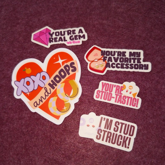 Valentine's Stickers 5-pack