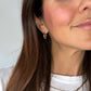 Neon Bubbles Teardrop Chunky Huggie Hoop Earrings