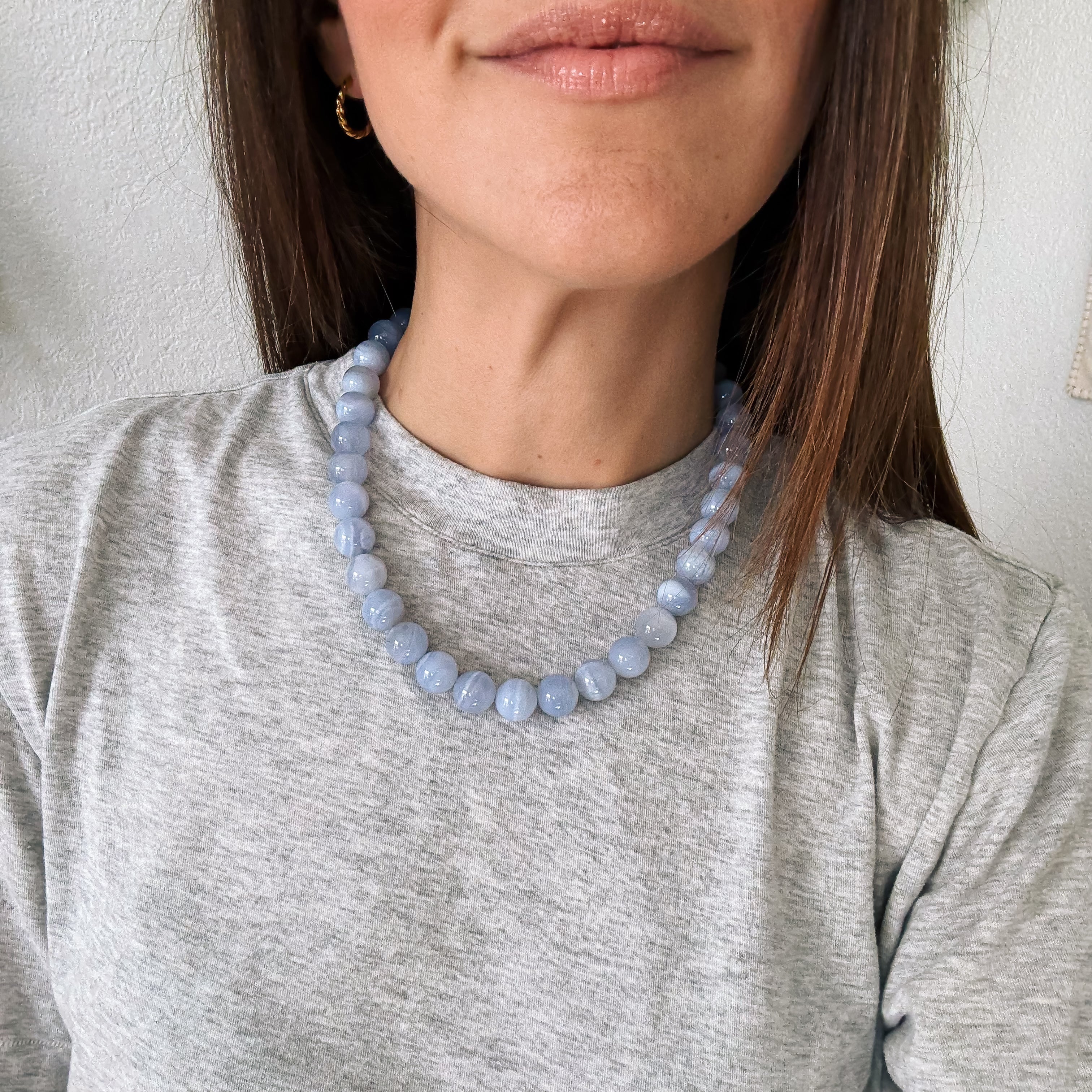 Blue Gumball Necklace (18