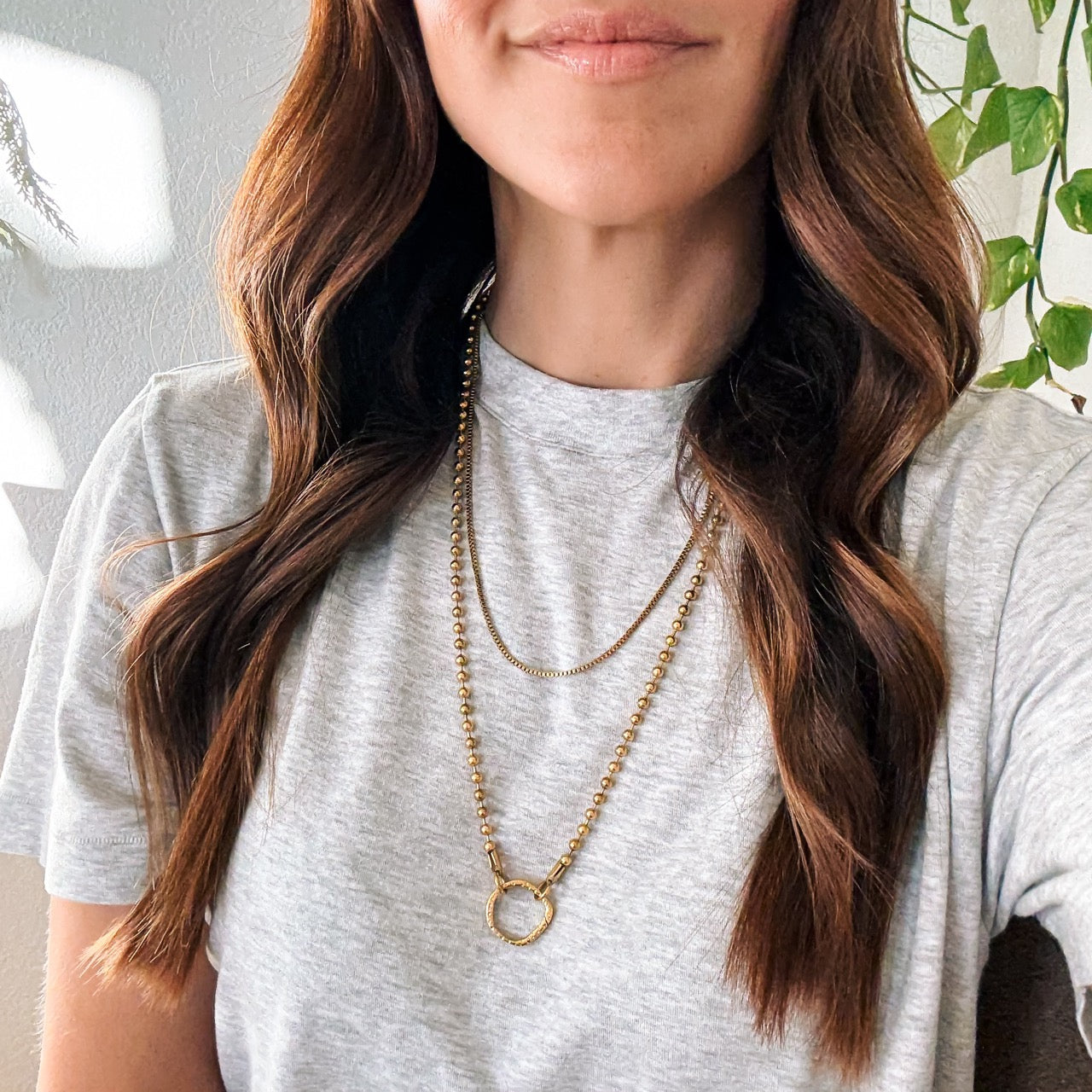 Irregular Necklace Charm Clasp (17mm)