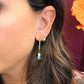 Gemstone Super Chunky Huggie Hoop Earrings