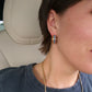 Fall Checkered Mega Huggie Hoop Earrings