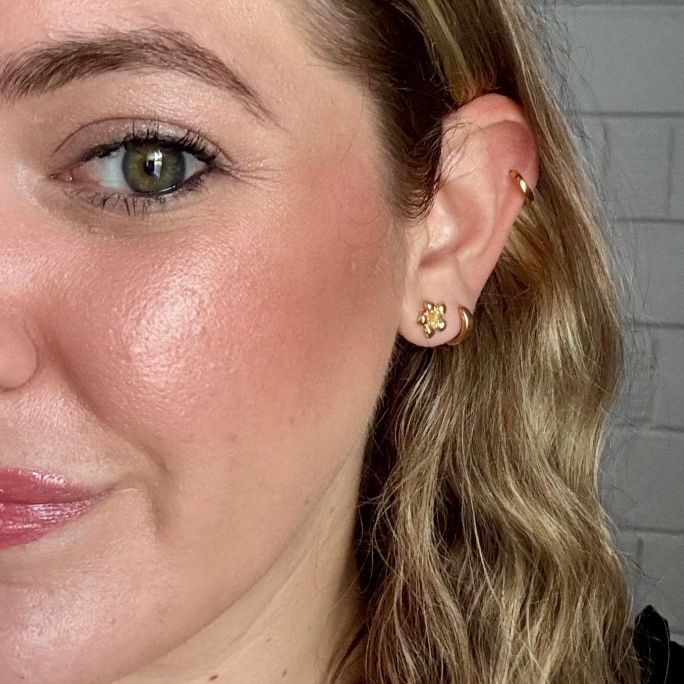 Mini Hibiscus Stud Earrings