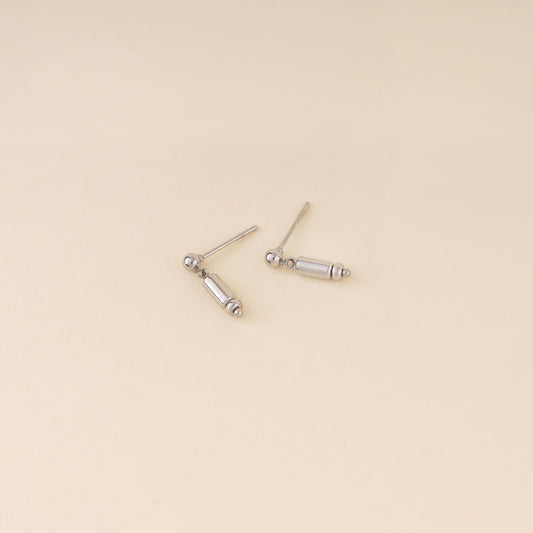 Metal Bead Drop Earrings