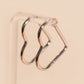 Rounded Heart Huggie Hoop Earrings