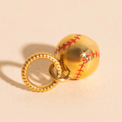 Fastball Necklace Charm