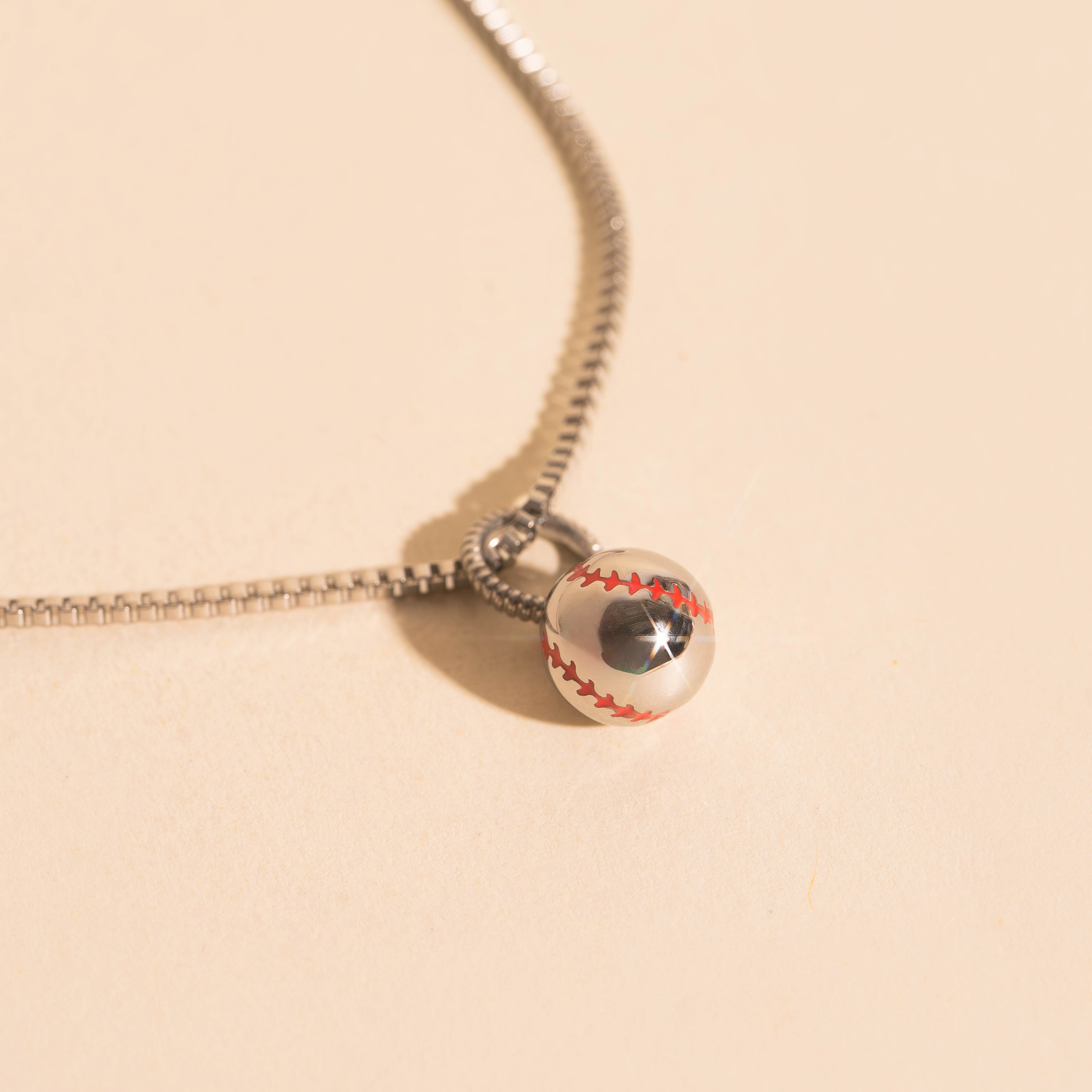 Fastball Necklace Charm – Oh Clementine