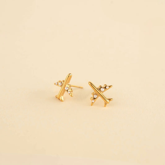 Airplane Stud Earrings