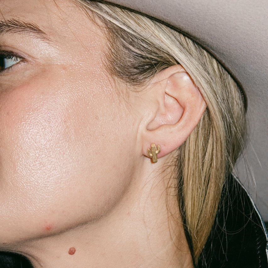 Saguaro Cactus Stud Earrings