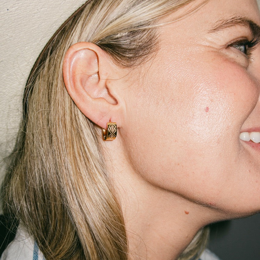 Sedona Super Chunky Huggie Hoop Earrings