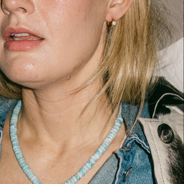 Wrangler Stone Huggie Hoop Earrings