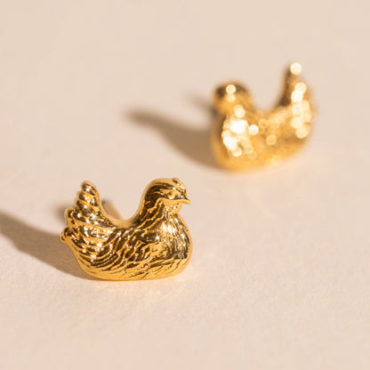 Chicken Stud Earrings