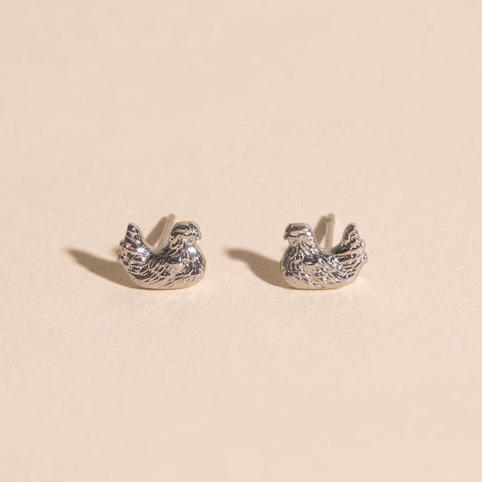 Chicken Stud Earrings