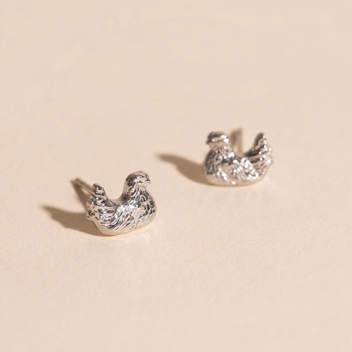 Chicken Stud Earrings