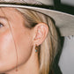 Hammered Tiny Huggie Hoop Earrings