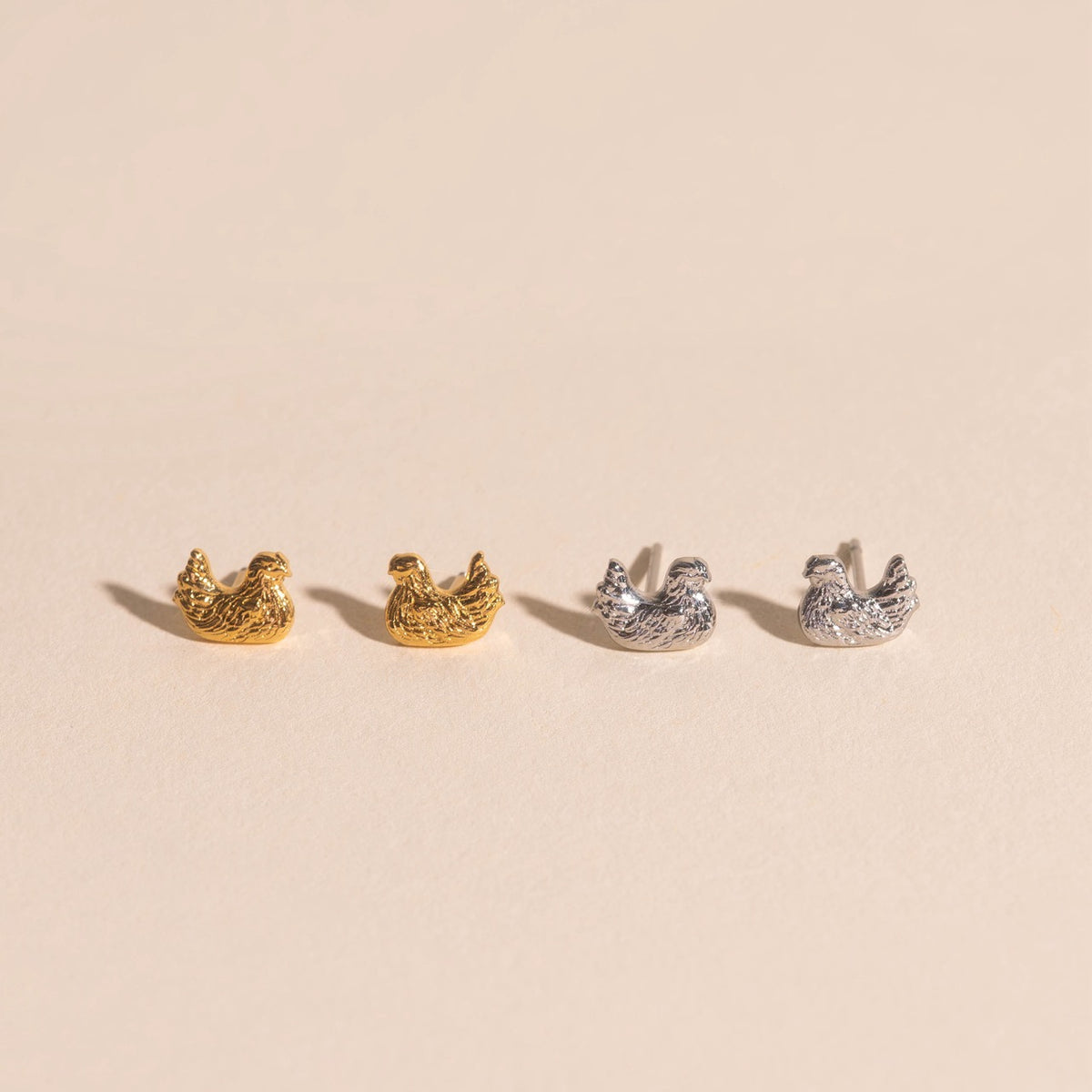 Chicken Stud Earrings