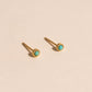 Tiny Turquoise Stud Earrings