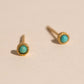 Tiny Turquoise Stud Earrings