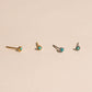 Tiny Turquoise Stud Earrings