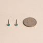 Tiny Turquoise Stud Earrings