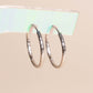 Large Hammered Huggie Hoop Earrings