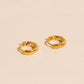 Hammered Tiny Huggie Hoop Earrings
