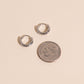 Hammered Tiny Huggie Hoop Earrings