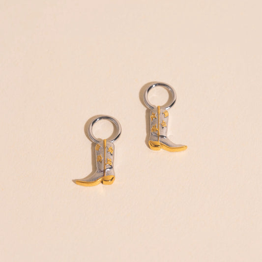Boot Huggie Hoop Charms