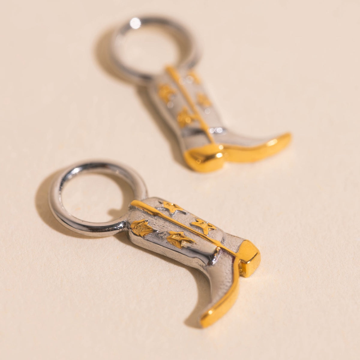 Boot Huggie Hoop Charms