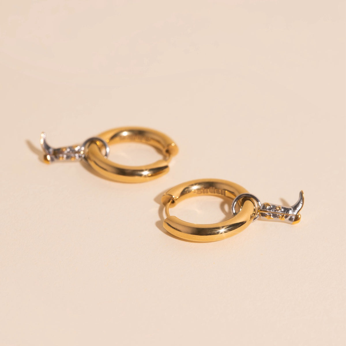 Boot Huggie Hoop Charms