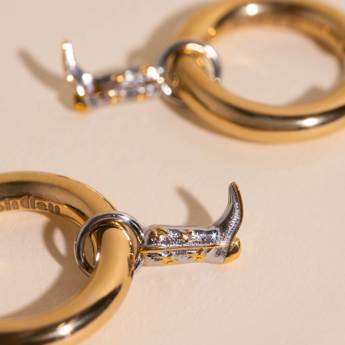 Boot Huggie Hoop Charms
