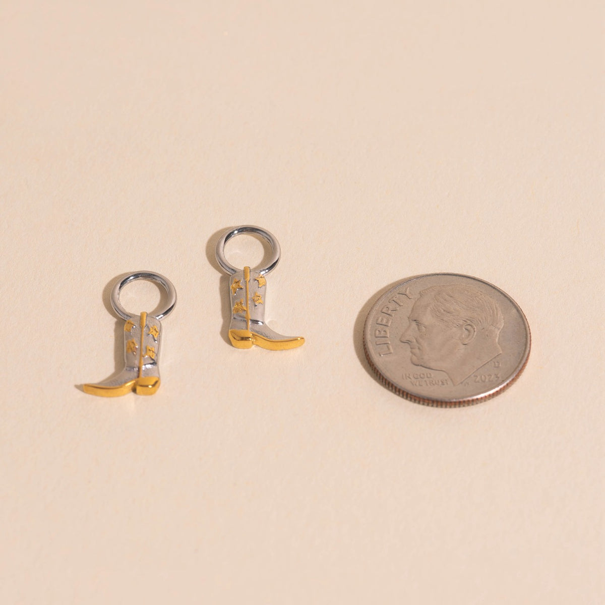Boot Huggie Hoop Charms