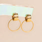 Lasso Rope Huggie Hoop Charms