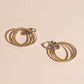 Lasso Rope Huggie Hoop Charms