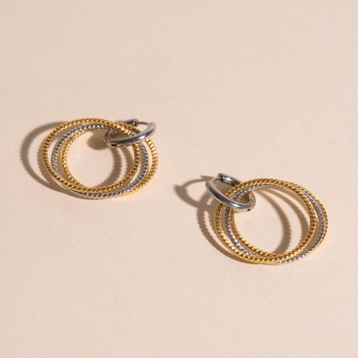 Lasso Rope Huggie Hoop Charms