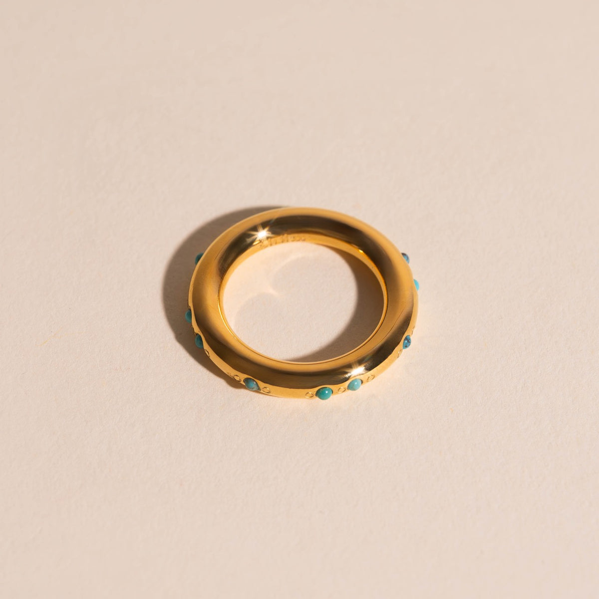 Turquoise Tube Ring