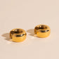 Marshmallow Mega Huggie Hoop Earrings