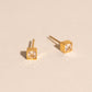 Square Crystal Mini Stud Earrings