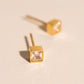 Square Crystal Mini Stud Earrings