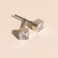 Square Crystal Mini Stud Earrings