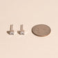 Square Crystal Mini Stud Earrings