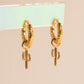 Saguaro Cactus Huggie Hoop Charms